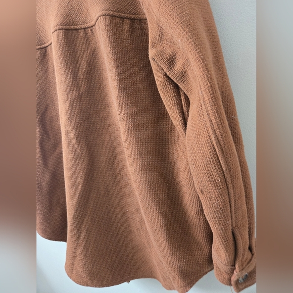 RDI Brown Oversized Shacket Womens Size Large - Picture 6 of 7